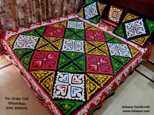 Ralli Style Sindhi Bed Sheet